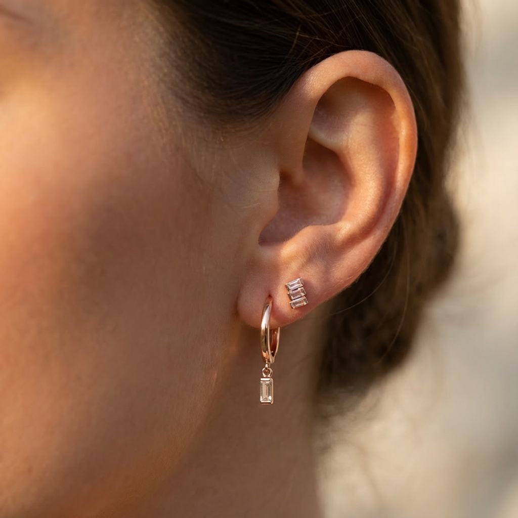 goldplated oorringen met zirkonia en oorstekers met zirkonia bling-it.nl