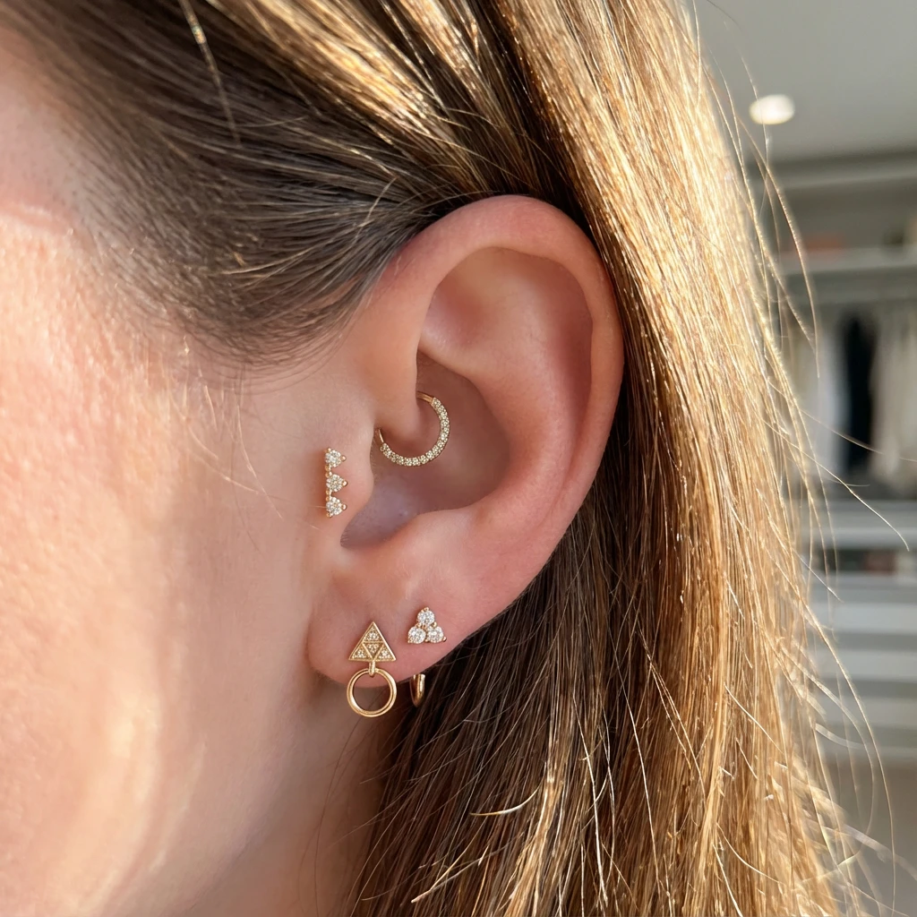 Triangle Stud Earring