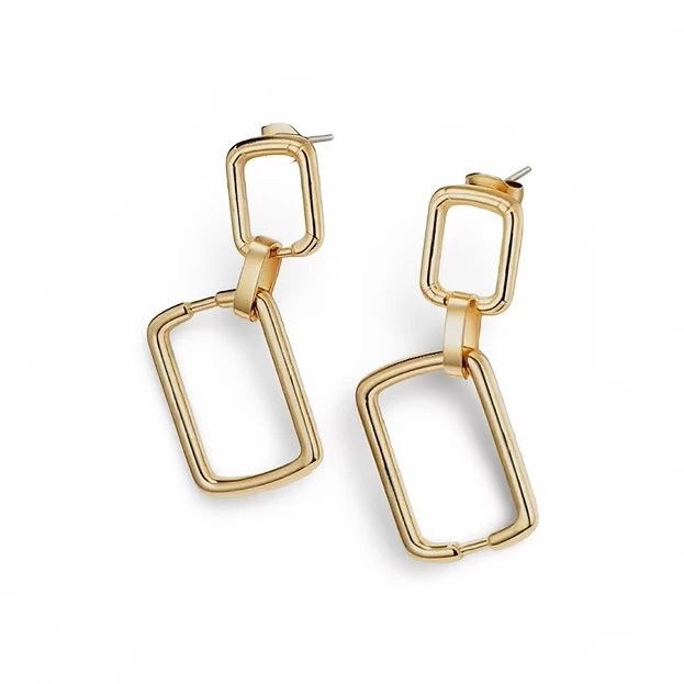 Oorsteker dubbele hanger 