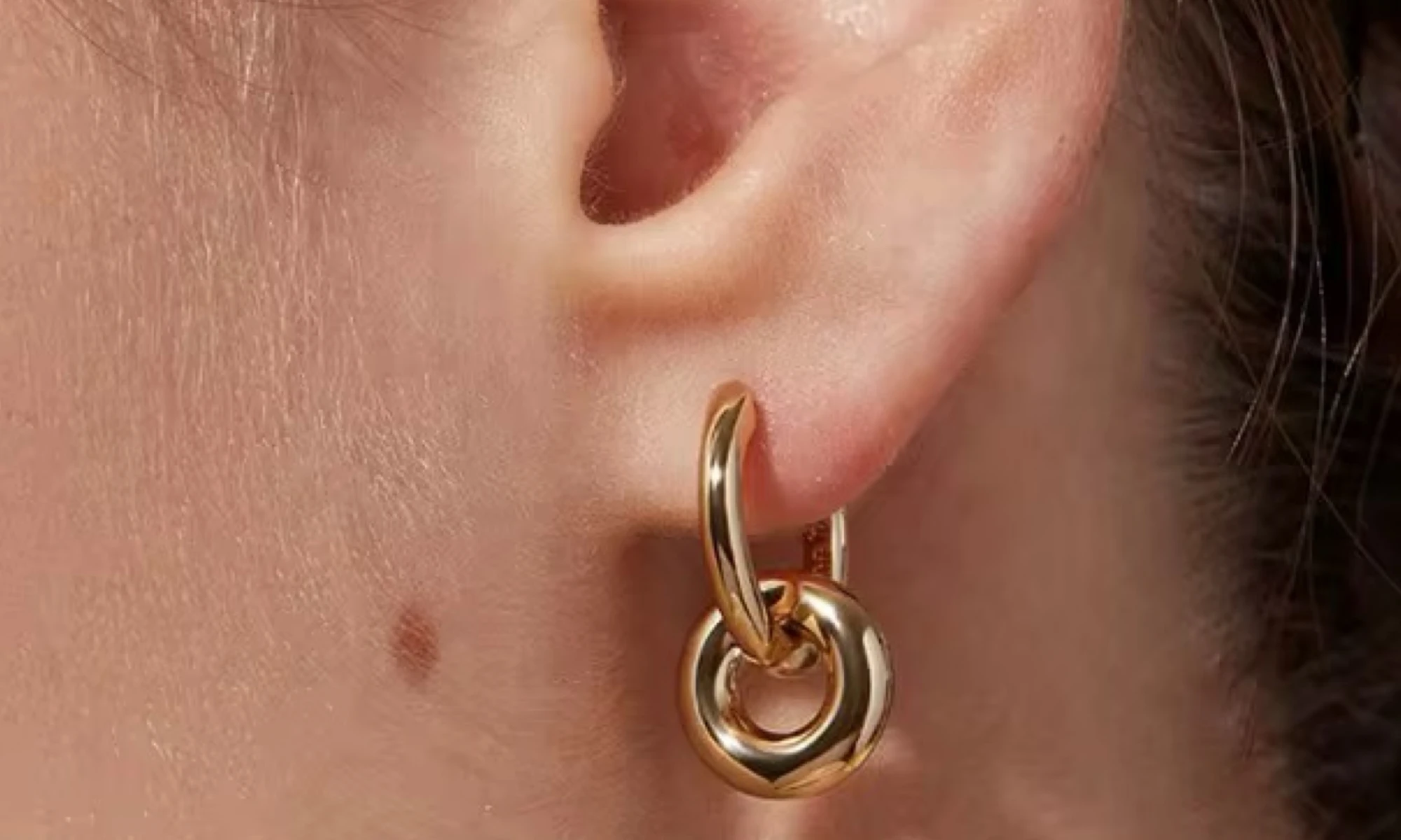 Double Ring Hoop Earrings