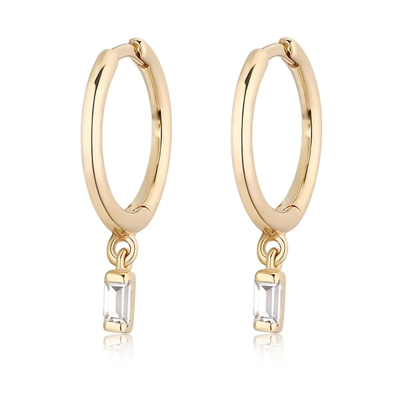 Earring with Zirconia Pendant