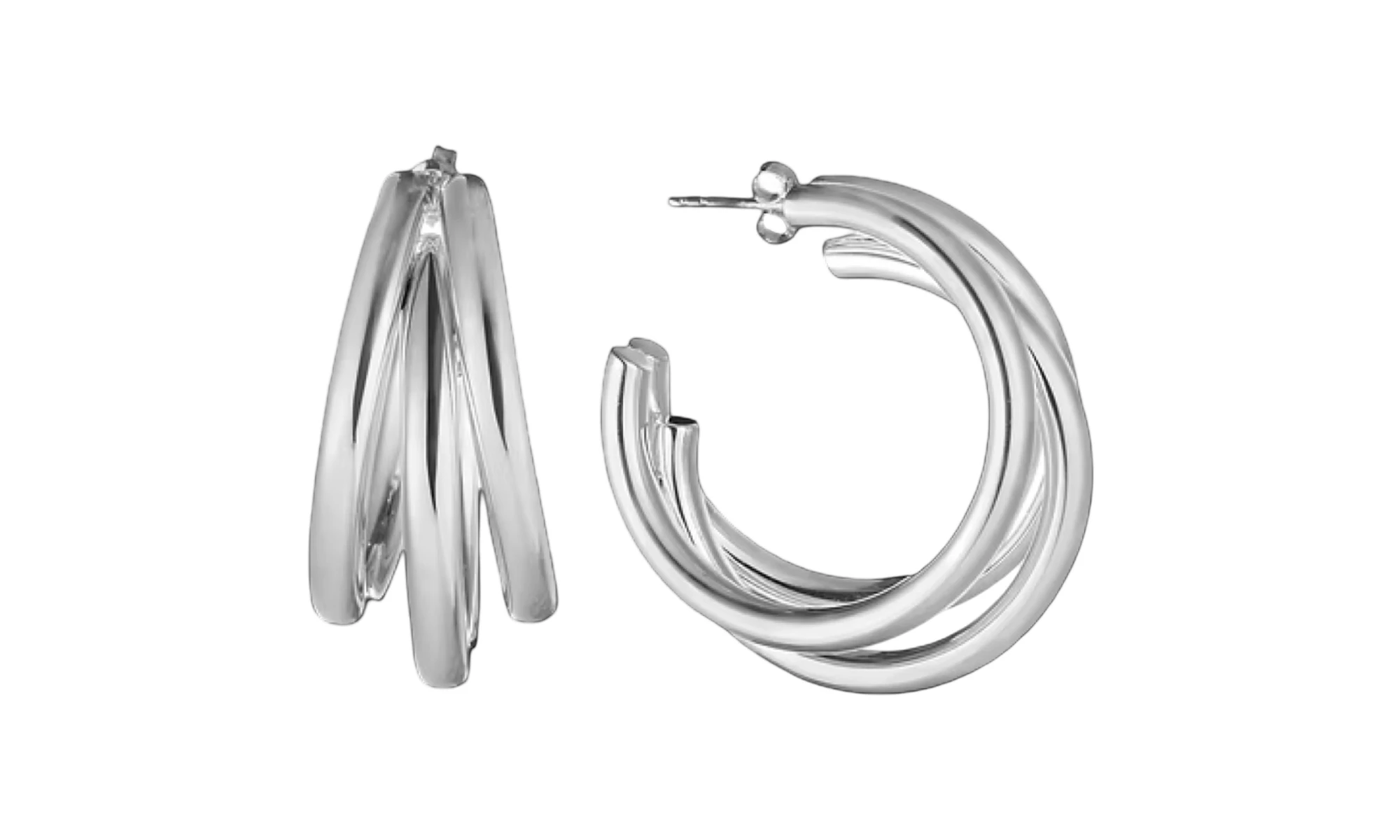 Trio Ear Studs/40mm/Silver