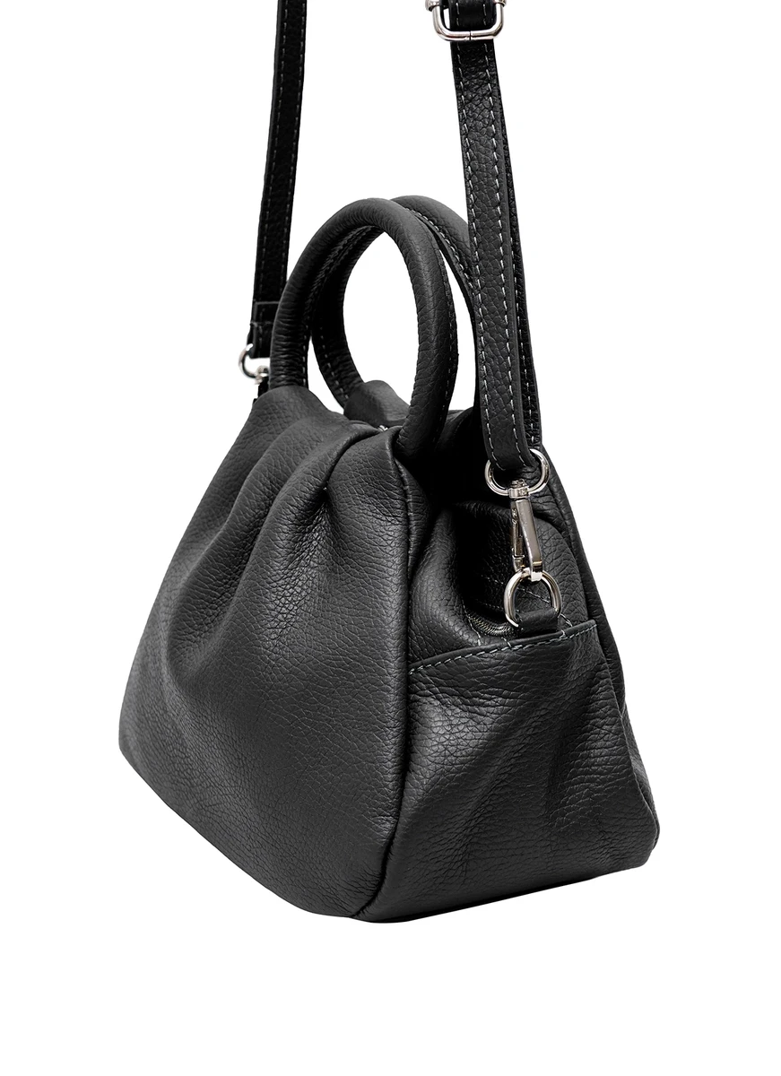 Ayle Leather Hand/Shoulder Bag Black