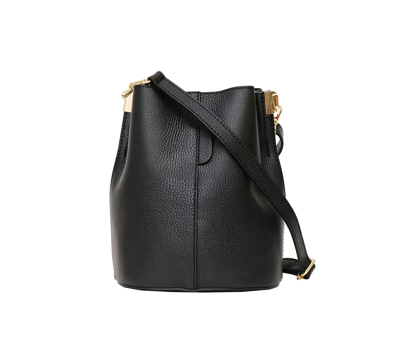 Lederen bucket schoudertas Lili