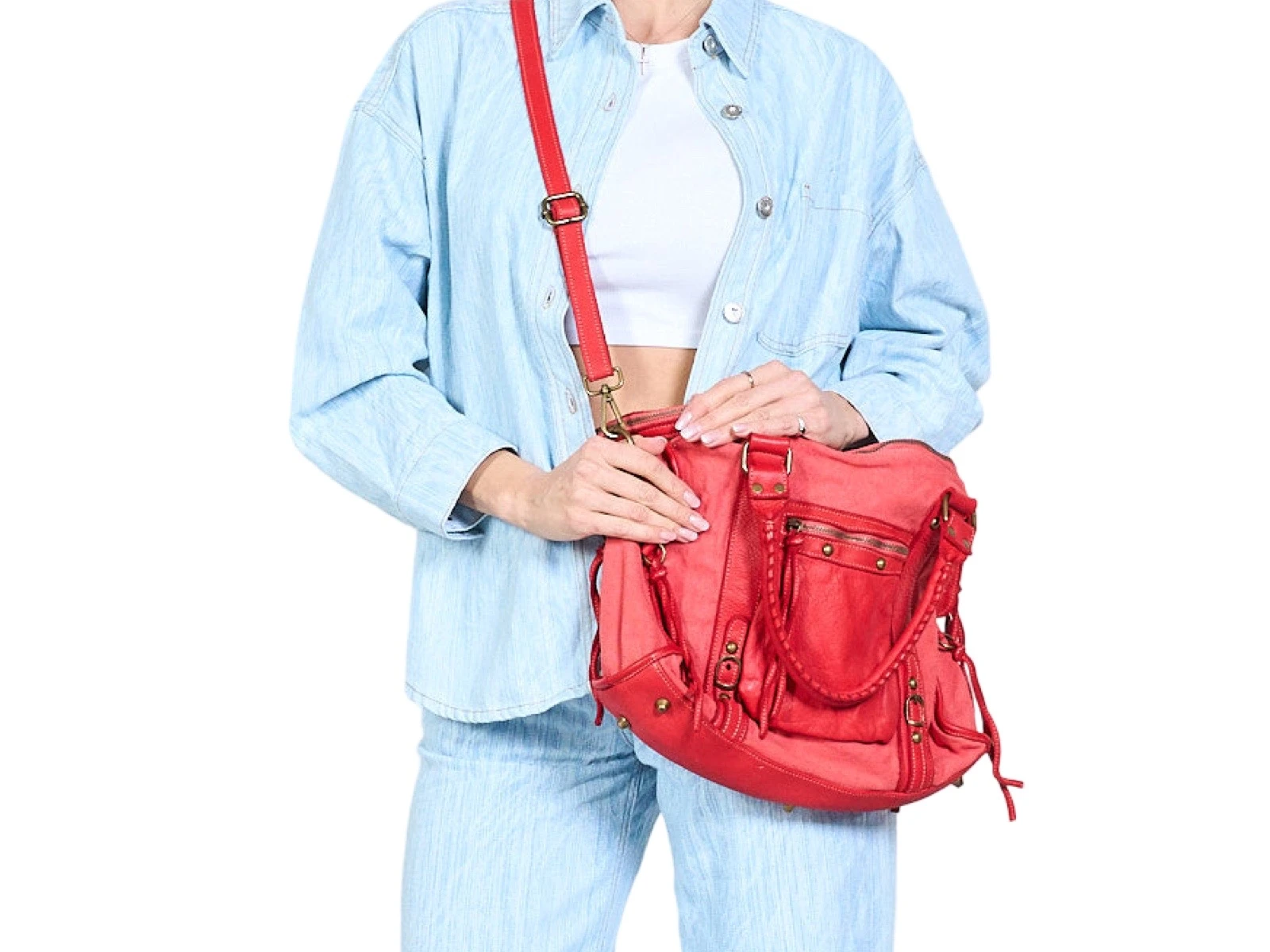 Amara rode hand/schoudertas