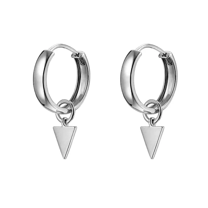 Oorringen met triangel hanger