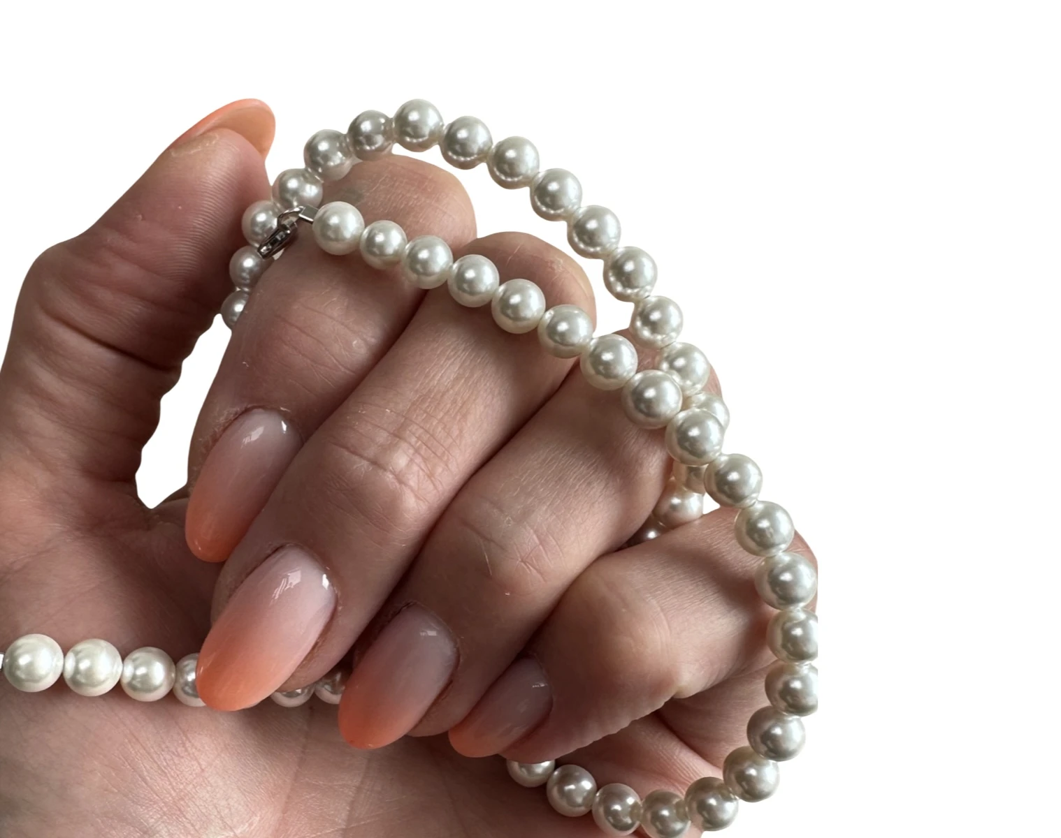 Parelketting parel zilver