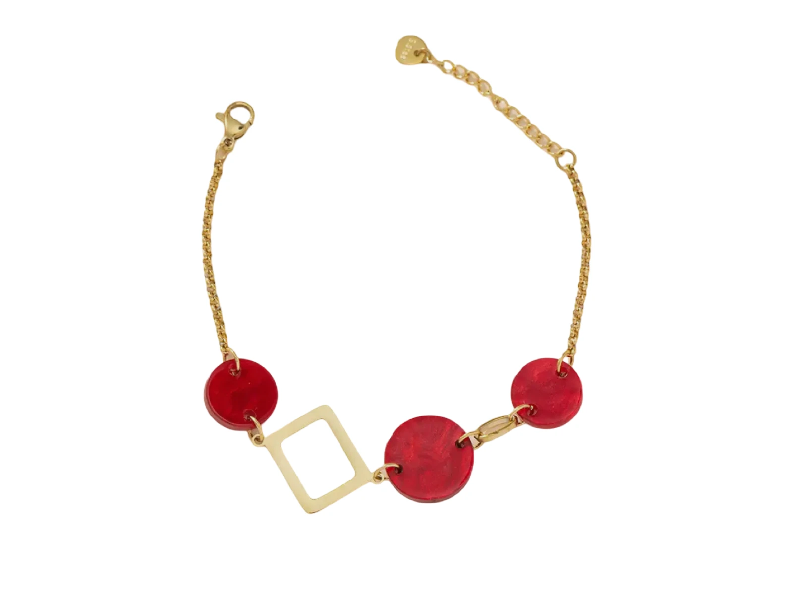 Armband Rosa rood