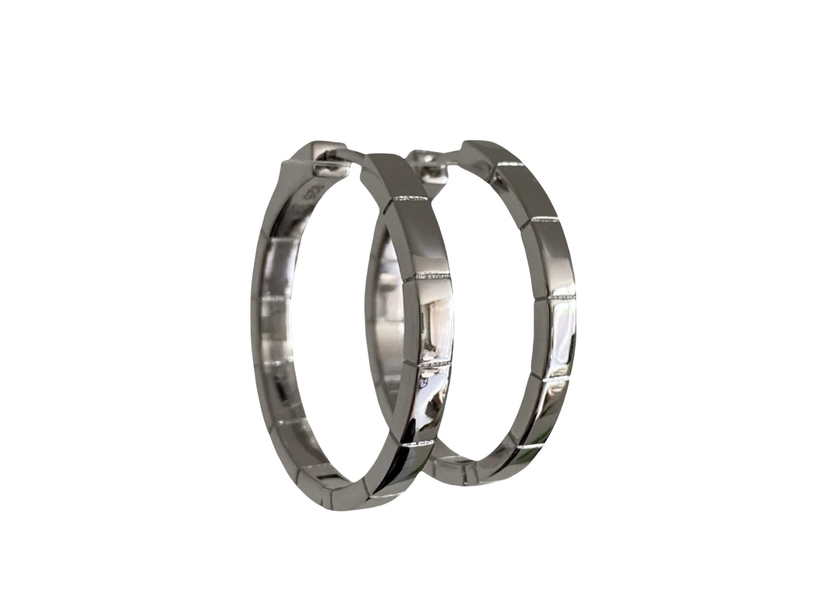 Oorring reliëf 925 sterling zilver
