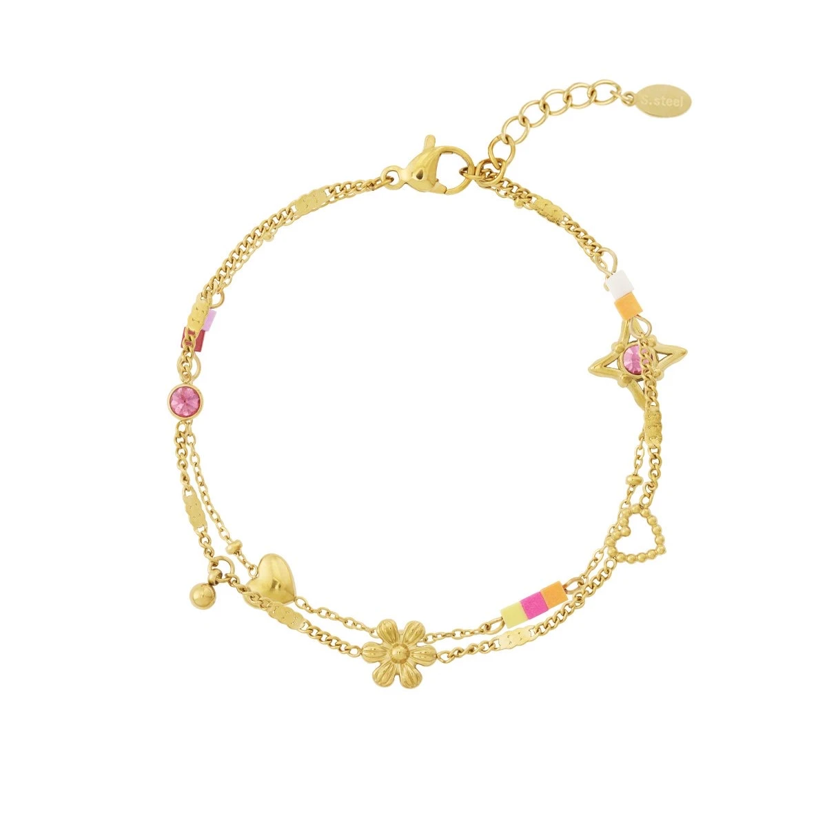 Armband Fleur stainless steel