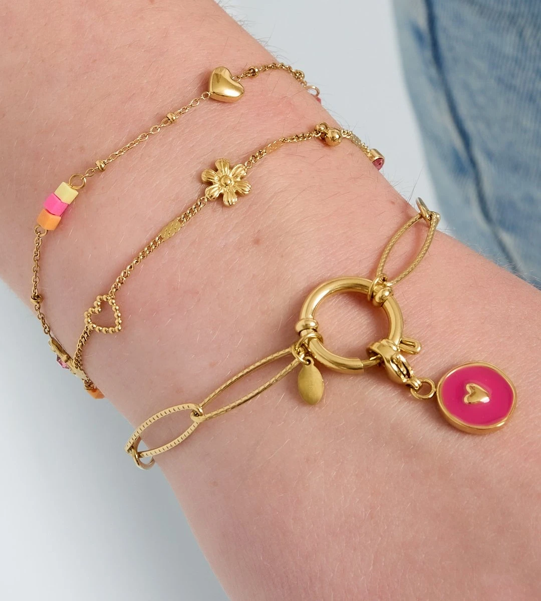 Armband Fleur stainless steel