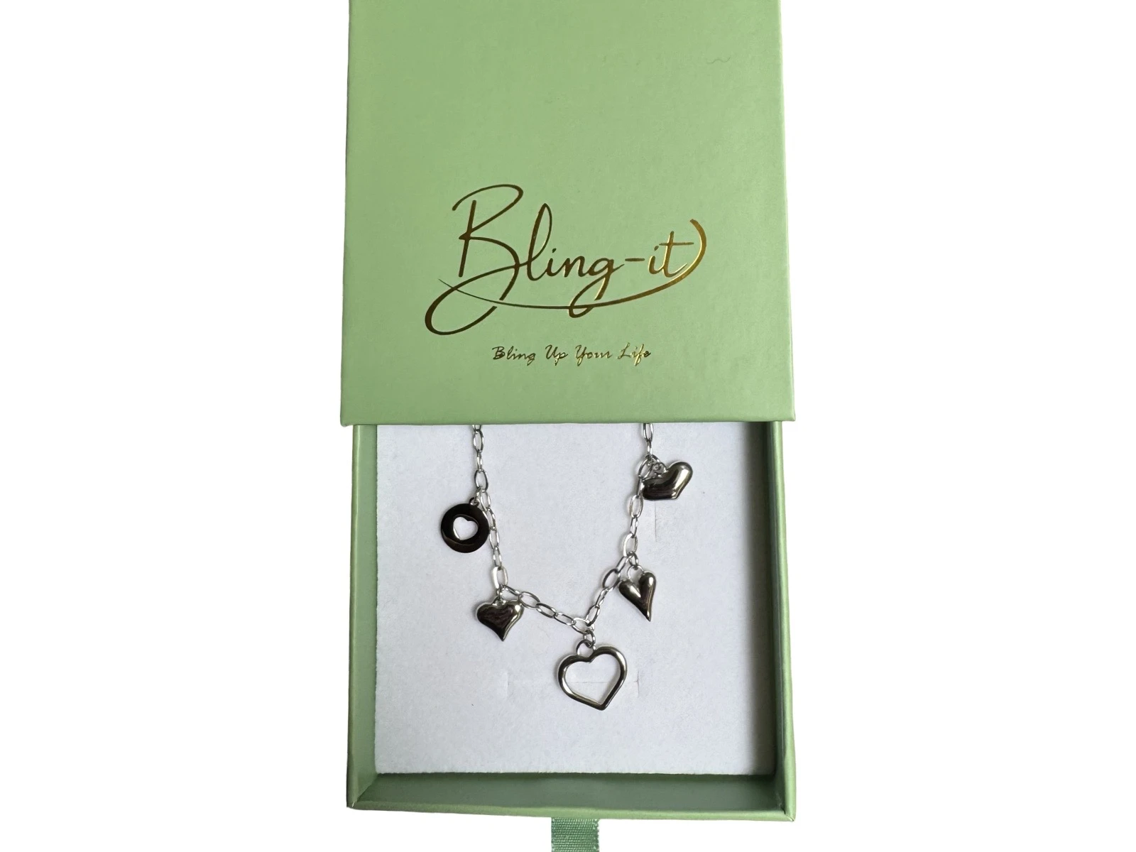 Armband stainless steel Lovely zilver Bling-it