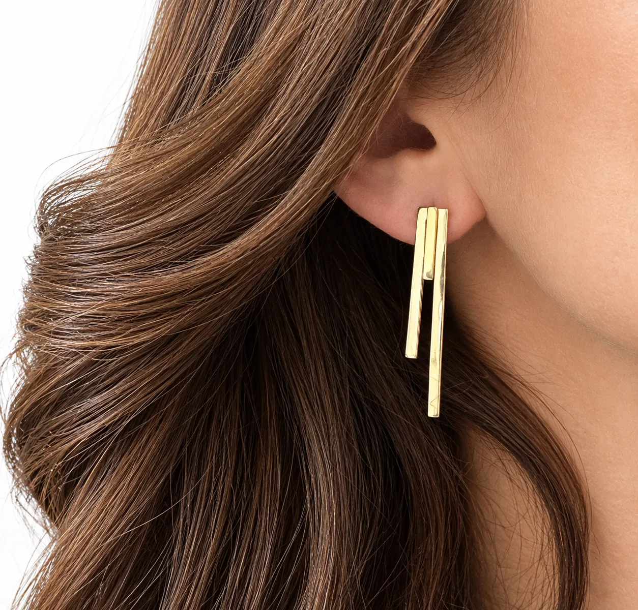 Modern Lines Ear Stud